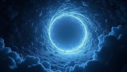 Blue Energy Halo Special Effects Image