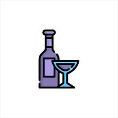 bottle and glass