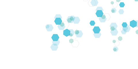 Geometric abstract background with simple hexagonal elements Vector hexagons pattern.