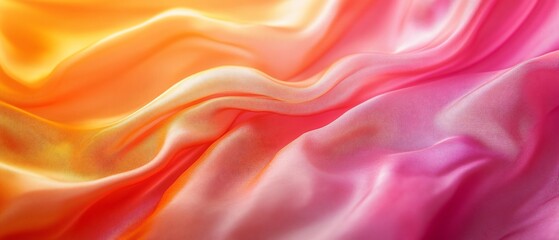 Obraz premium Flowing gradient cloth shimmers brightly