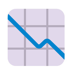 Decreasing Chart Emoji,Falling Line Graph	
