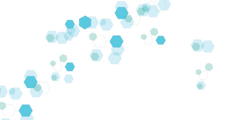 Geometric abstract background with simple hexagonal elements Vector hexagons pattern.