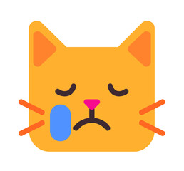 Sad Cat, Crying Kitten, Unhappy Feline