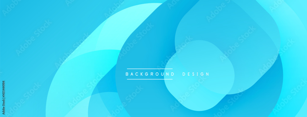 Aufkleber abstract blue background. overlapping shapes create soft gradients, modern design. minimalist aesthe