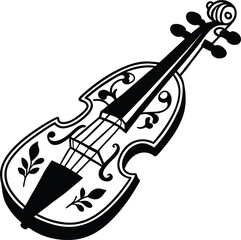 Obraz premium vector illustration of a violin