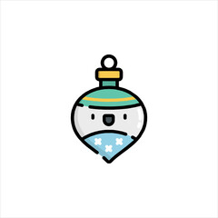 vector illustration of a christmas ball