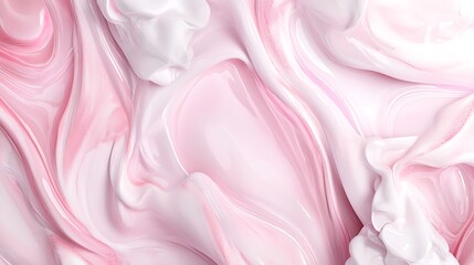Obraz premium Pink cream swirl texture background.