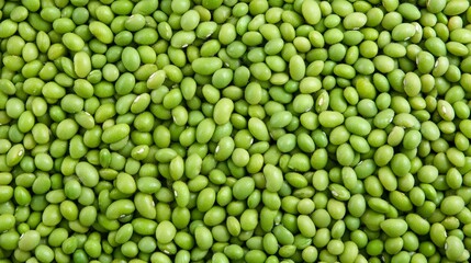 Fresh Green Soybeans Background Texture Image