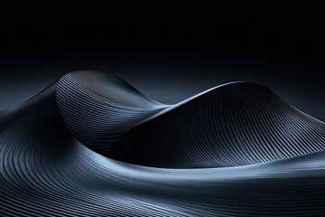 Abstract dark blue and gray textured landscape