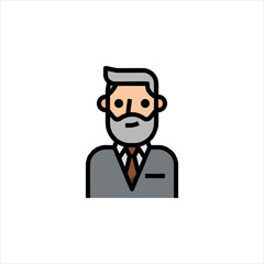 set of funny cartoon scientist