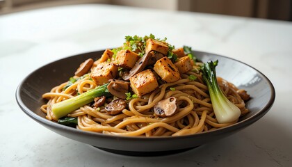 Delicious Vegan Tofu Noodles for Food Catering