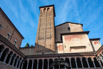 The old town of Bologna, Italy