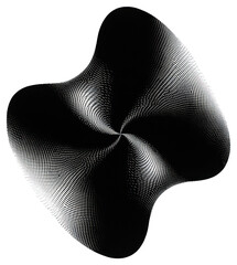 PNG Swirl black white art.