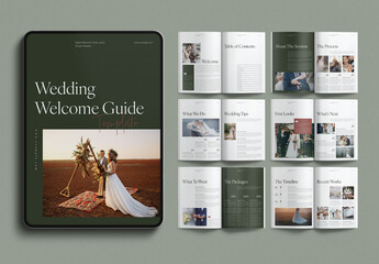 Digital Wedding Welcome Guide Template