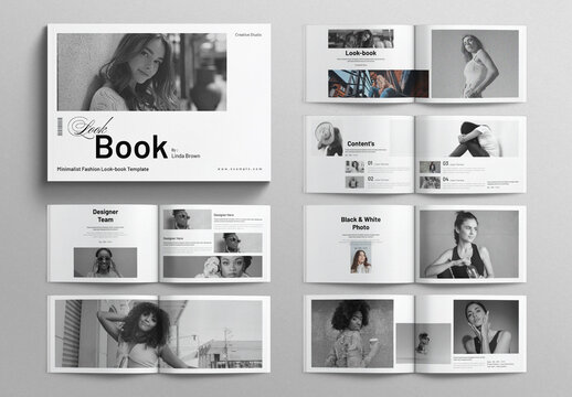 Lookbook Template Design Layout Landscape