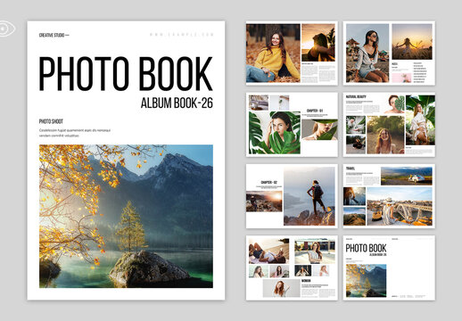 Photo Book Layout Design Template