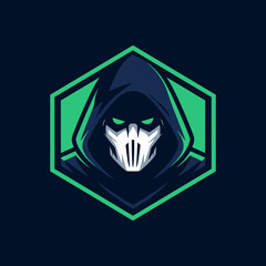 Ninja Masked Character Logo