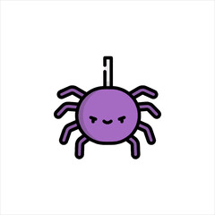 spider on a white background