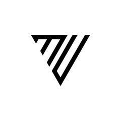 Modern MU Monogram Logo Design Clean and Minimalist Style