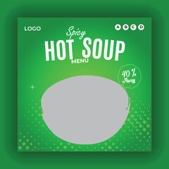 Organic Food Marketing Social Media Post Designs