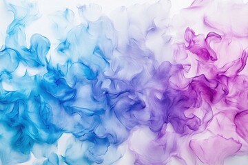 Fototapeta premium Abstract watercolor painting with blue and purple color blendings