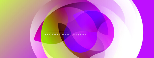 Abstract colorful layers create dynamic visual effect. Gradient hues blend, forming modern background design. Smooth transitions, vibrant tones.