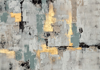 Contemporary abstract painting with bold lines and geometric shapes, perfect for adding a modern touch to spaces that need a stylish and artistic focal point