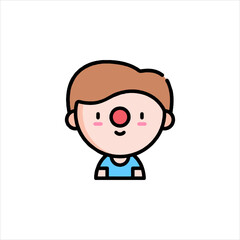 funny cartoon casual man