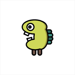 funny monster cartoon