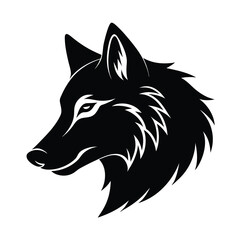 Fototapeta premium wolf head site view