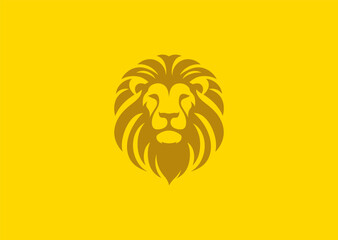 Lion head logo with bold and royal strength