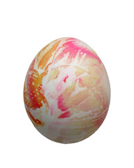 isolated decorative painted easter eggs