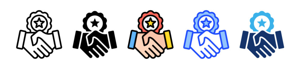 Relationship Building Icon Collection With Multiple Styles