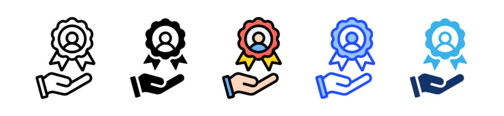 Customer Success Icon Collection With Multiple Styles