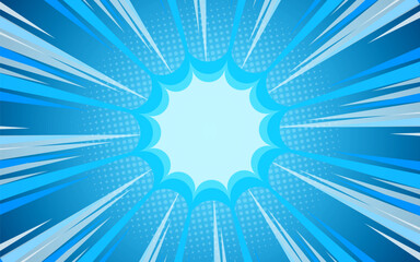 comic background with explosion effect