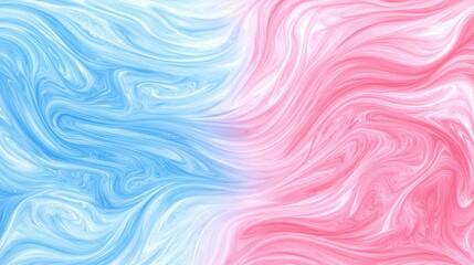 Fototapeta premium A digital art piece featuring a swirling pattern of pink and blue hues.