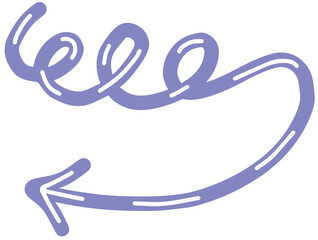 Hand-drawn Abstract Wavy Anak Panah Busur Penunjuk Arah Arrow Direction Right Stroke Brush Organic Shape With Lines Inside Element, Icon, Symbol or Graphic Resources