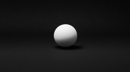 A single white egg sits on a black background.
