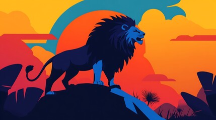 Roaring Lion Sunset Savannah.