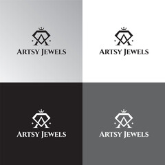 Artsy Jewels brand logo design