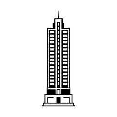 Modern Tall Building Icon, Clean Design for Any Use