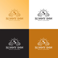Sunny Inn hotel logo design