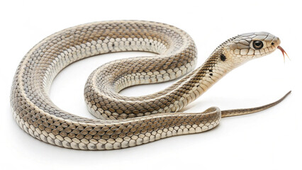 Fototapeta premium Colorful Snake Picture on White Background