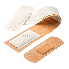 adhesive bandage strips on transparent background png
