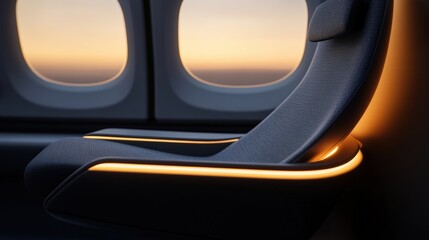 Luxurious lie-flat seat offers travelers ultimate comfort inside a premium aircraft cabin, highlighting first-class experience and innovation. Advanced first-class seat featuring ergonomic design.