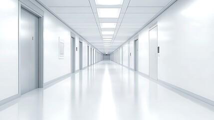 Sterile Corridor: A Modern Architectural Perspective