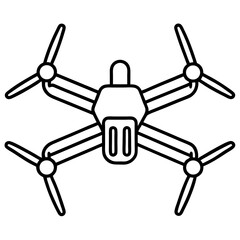 Minimal Drone Vector on White