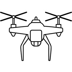 Minimal Drone Vector on White