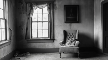 過ぎ去った日の記憶、モノクロの空間