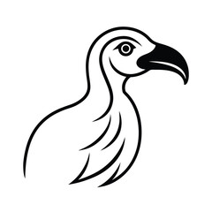 Fototapeta premium Vulture Profile Vector Icon Sleek and Modern Iso